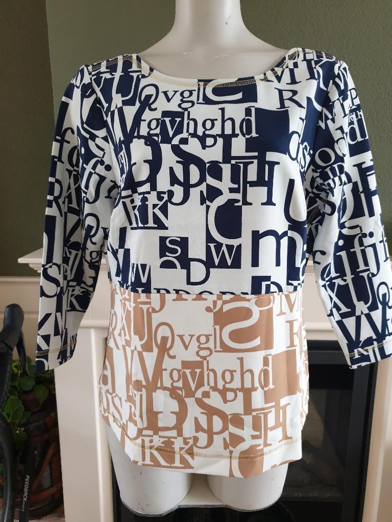 Expresso nieuwe letter top shirt topje 42 L, Maat 42/44 (L), Nieuw, Ophalen of Verzenden, Lange mouw