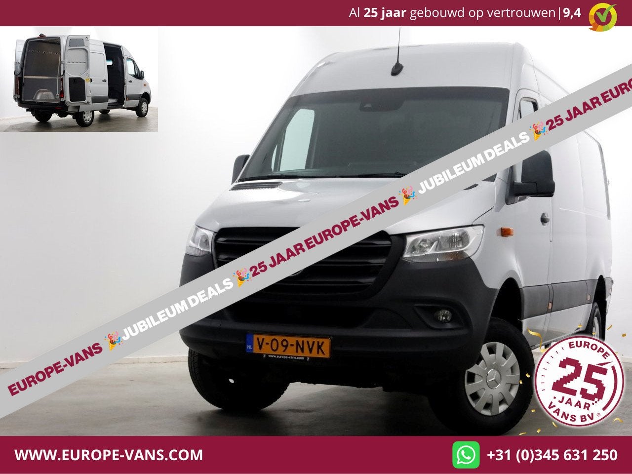 Mercedes-Benz Sprinter 316 CDI 163pk E6 L2H2 4x4 ZG1 Airco/N, 13 km/l, Gebruikt, Euro 6, 4 cilinders