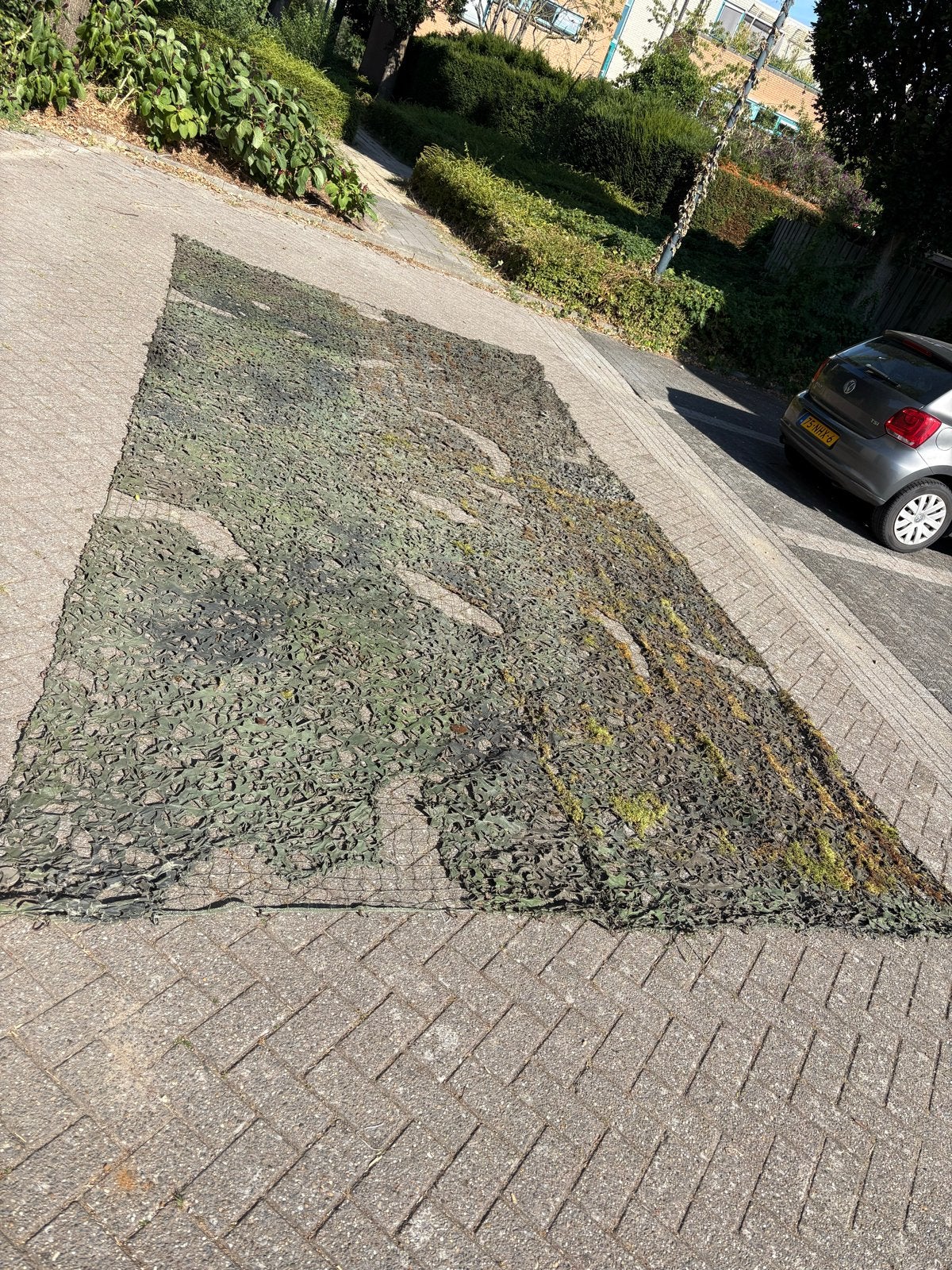 Groot camouflage net -  6x3,5 meter, Ophalen, Gebruikt