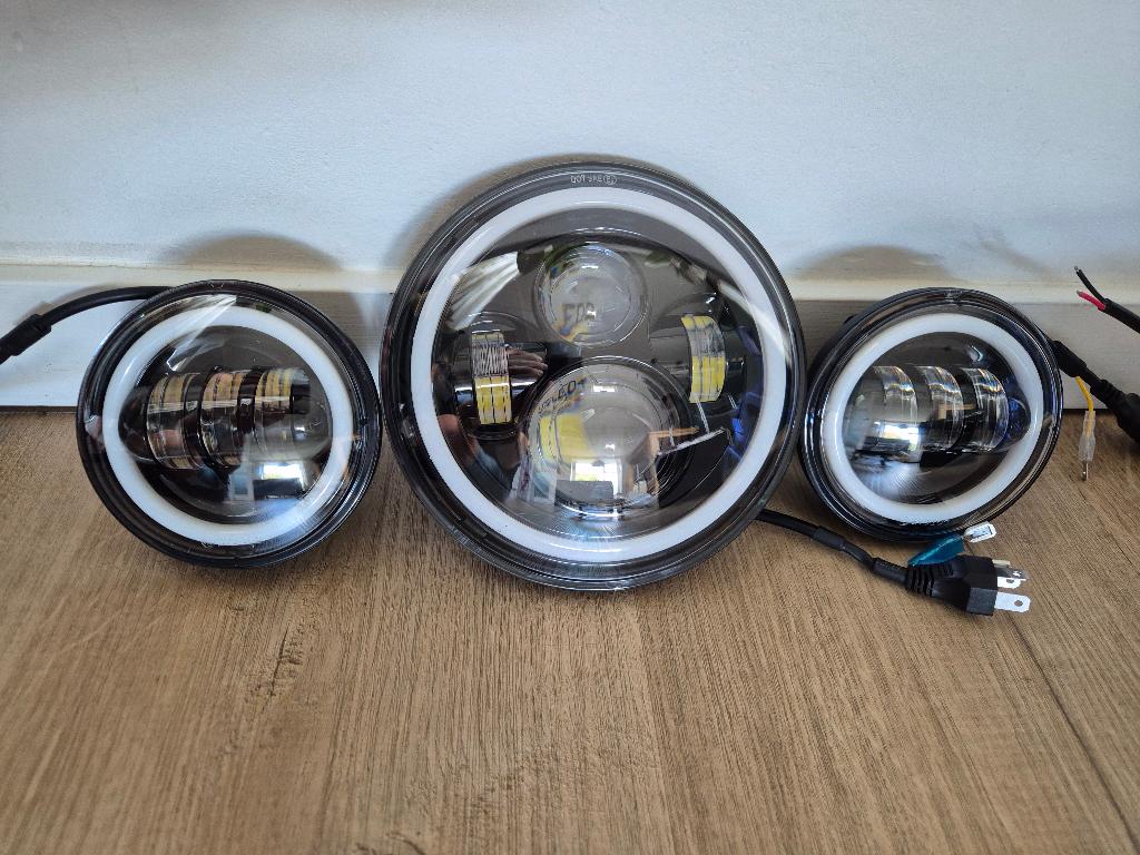 LED koplamp mistlampen Touring Fatboy Electra / Road Glide D, Ophalen of Verzenden