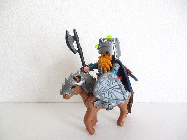 playmobil dwergstrijder met pony 9345, Ophalen of Verzenden, Zo goed als nieuw, Complete set