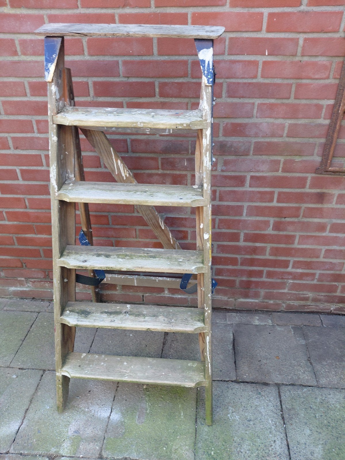 Oude houten trap schilderstrap., Tuin en Terras, Ophalen, Gebruikt