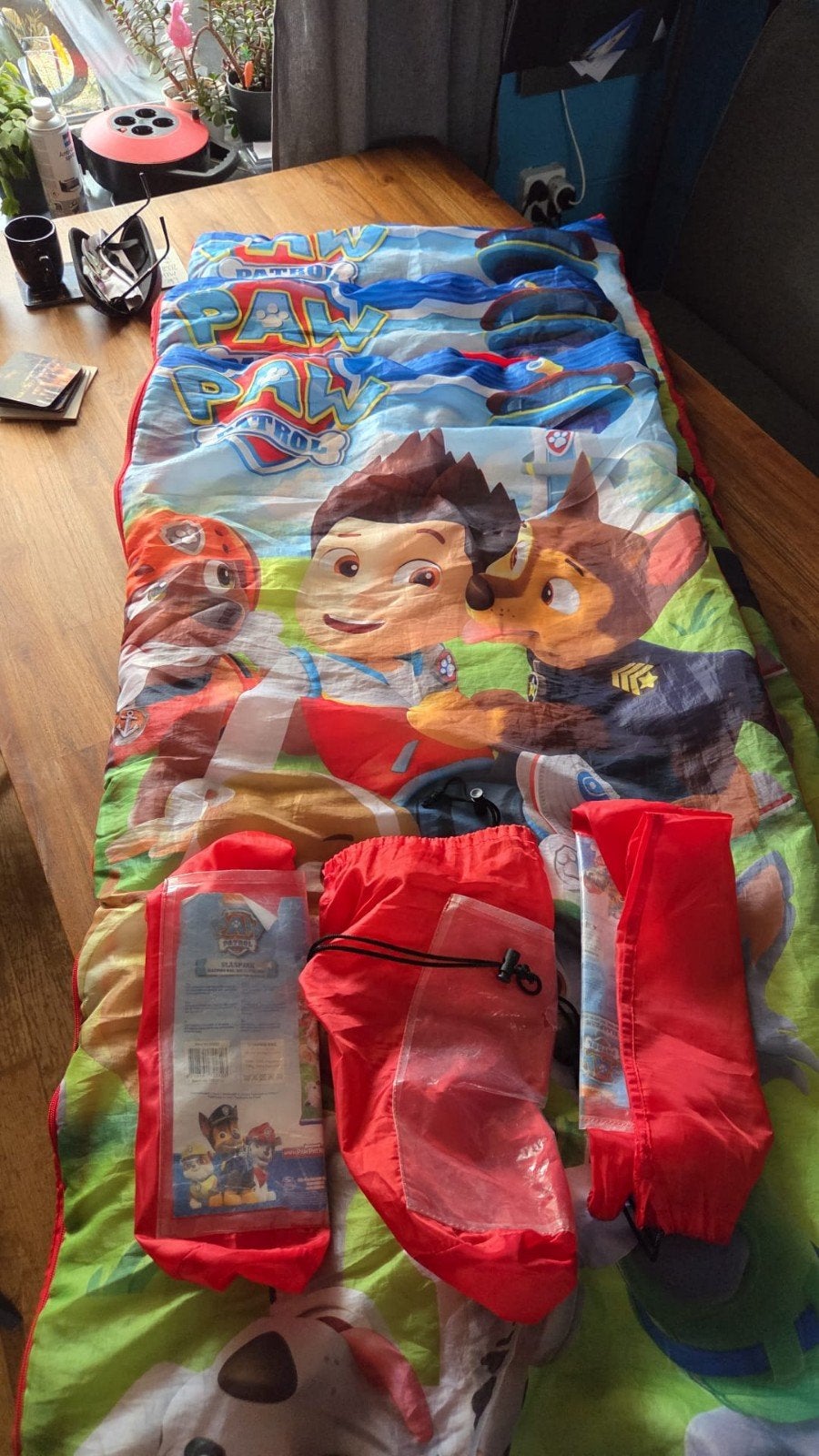 3 Paw Patrol Kinderslaapzakken - 65x150 cm, Caravans en Kamperen, Slaapzakken, Ophalen of Verzenden, Gebruikt