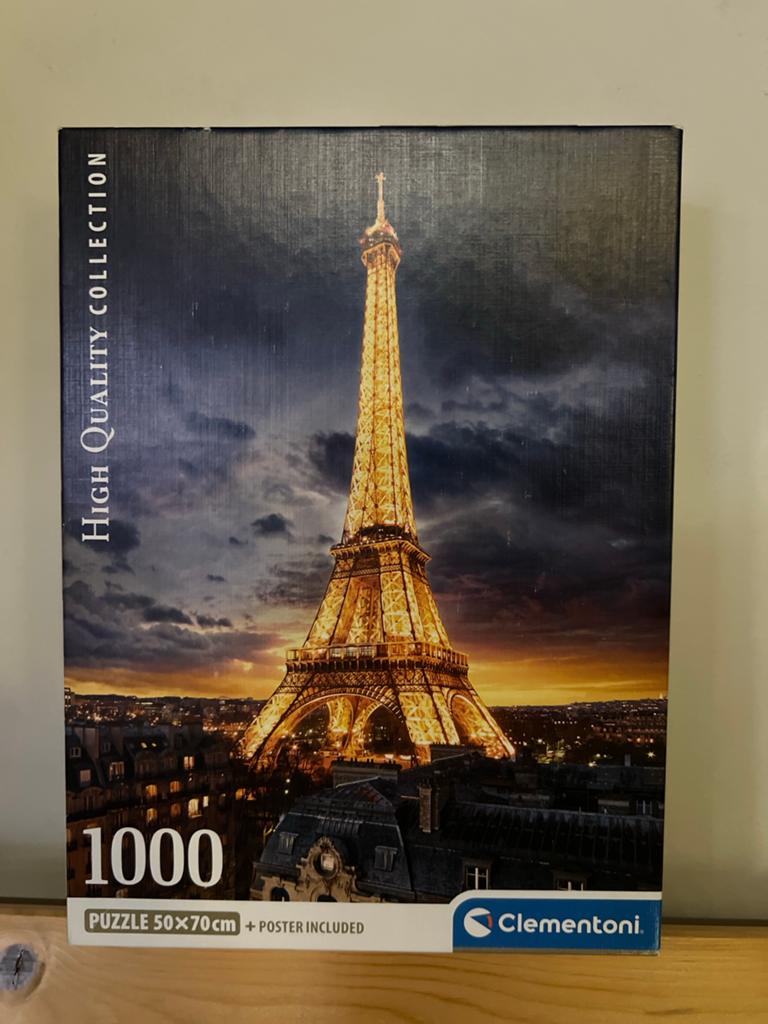 Clementoni Eiffeltoren Puzzel 1000 stukjes, Ophalen, 500 t/m 1500 stukjes, Zo goed als nieuw, Legpuzzel