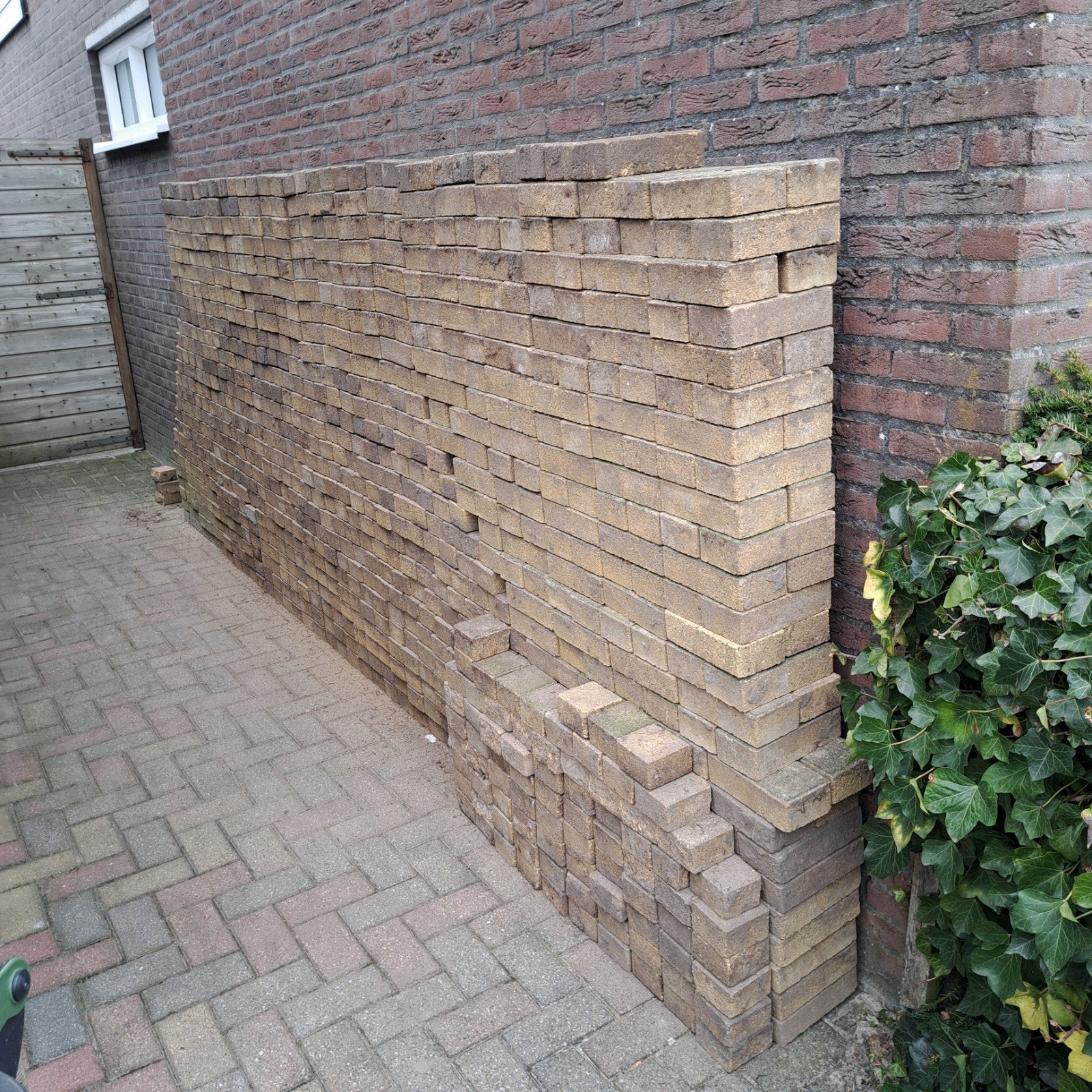 Gebruikte betonnen straatstenen - ca. 10m², Ophalen, Gebruikt, Bakstenen