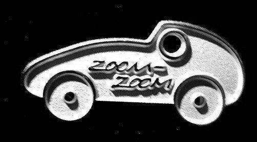Mazda- Zoom-zoom pin in zilverkleur, Verzenden, Nieuw, Transport, Speldje of Pin