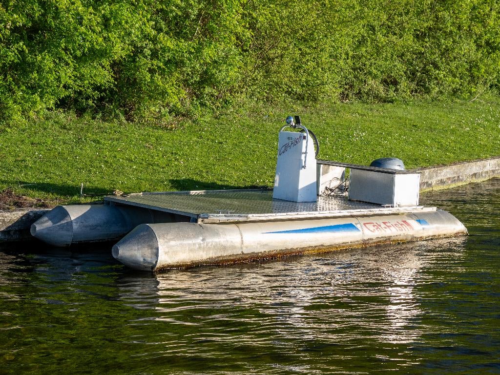 Aluminium Ponton boot / Werkboot / Vis boot / Opknapper, Watersport en Boten, Vis- en Consoleboten, Ophalen, 10 tot 30 pk, Gebruikt