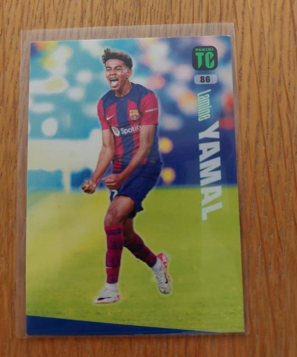 Lamine Yamal Rookie Card FC Barcelona Panini Top Class, Ophalen of Verzenden, Zo goed als nieuw, Plaatje
