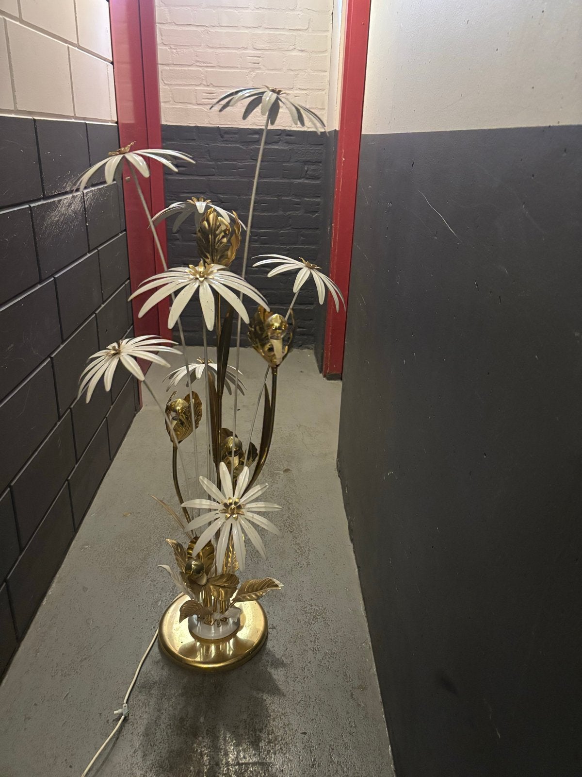 Originele Hans Kögl bloemenlamp, Hollywood Regency, Ophalen of Verzenden