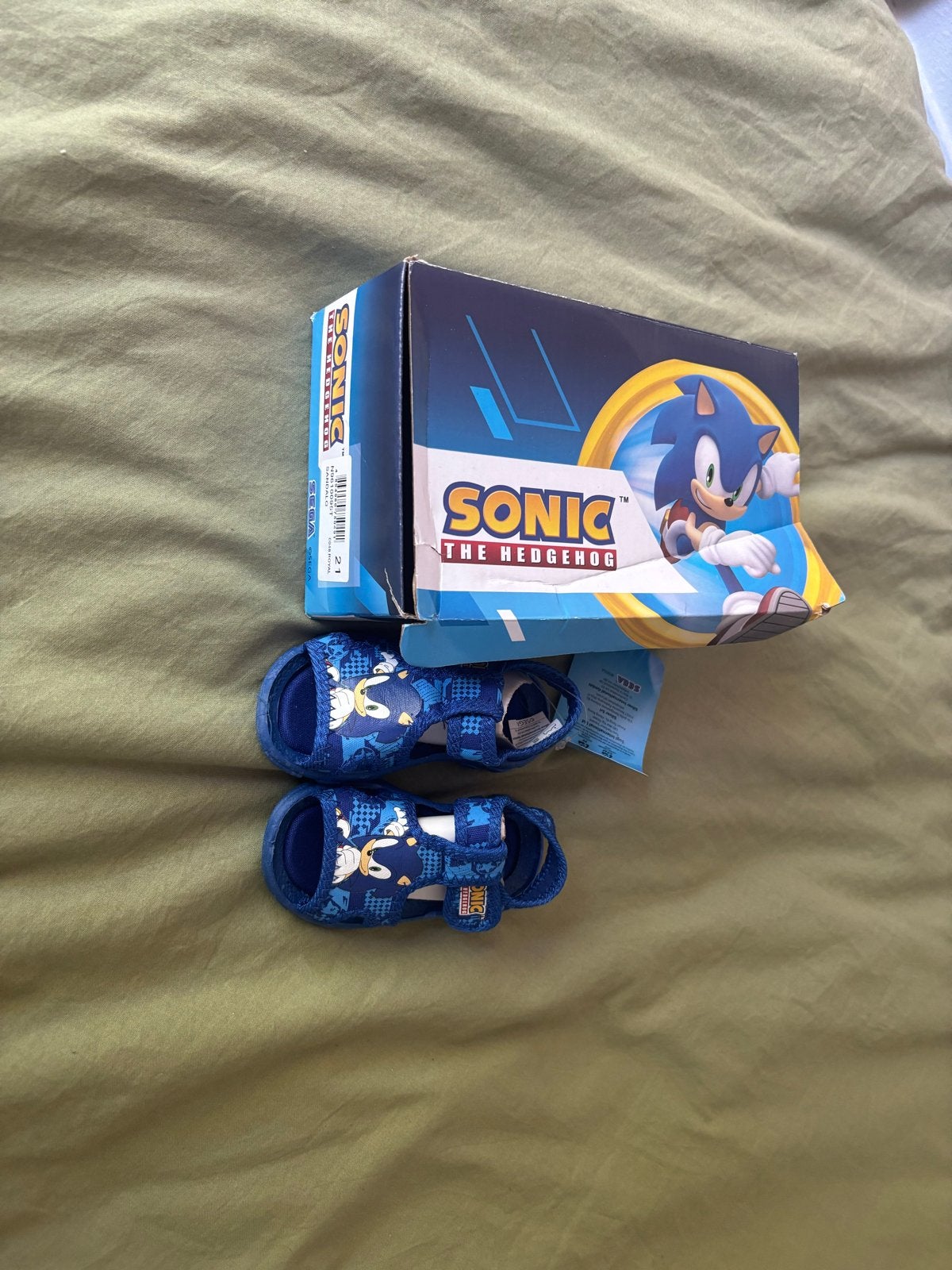 Nieuwe Sonic the Hedgehog sandalen maat 21, Kinderen en Baby's, Ophalen, Nieuw, Jongen, Overige typen