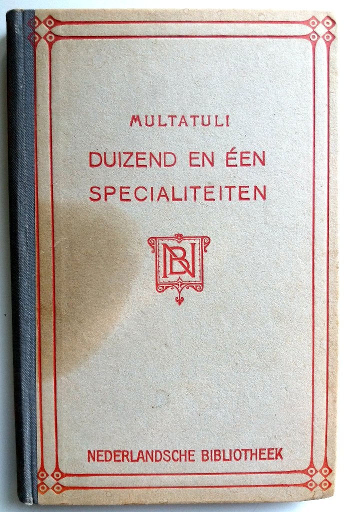 Multatuli - Duizend en één specialiteiten, Ophalen of Verzenden