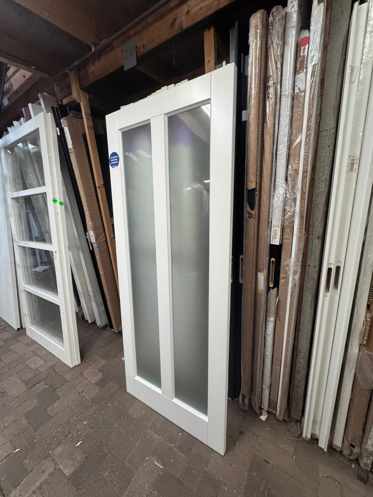 83x201,5cm binnendeur paneel incl mat glas ZW14, Ophalen, ., Binnendeur, Nieuw
