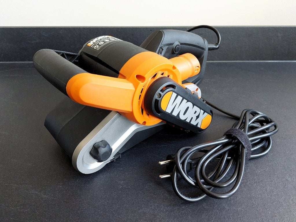 Worx WX661.1 Bandschuurmachine, Ophalen of Verzenden, Zo goed als nieuw, 600 tot 1200 watt, Bandschuurmachine