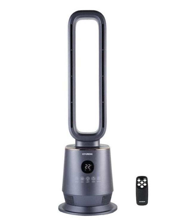 HYUNDAI BLADELESS VENTILATOR  EN VERWARMING IN 1, Ophalen, Ventilator met afstandsbediening, Nieuw, Vloerventilator