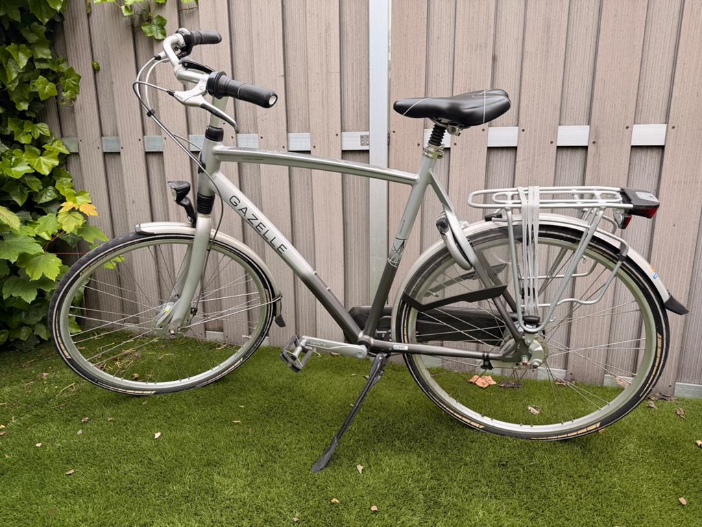 Herenfiets : Gazelle Chamonix C8 - ZGAN, Fietsen en Brommers, 57 tot 61 cm, Ophalen, Zo goed als nieuw, Gazelle