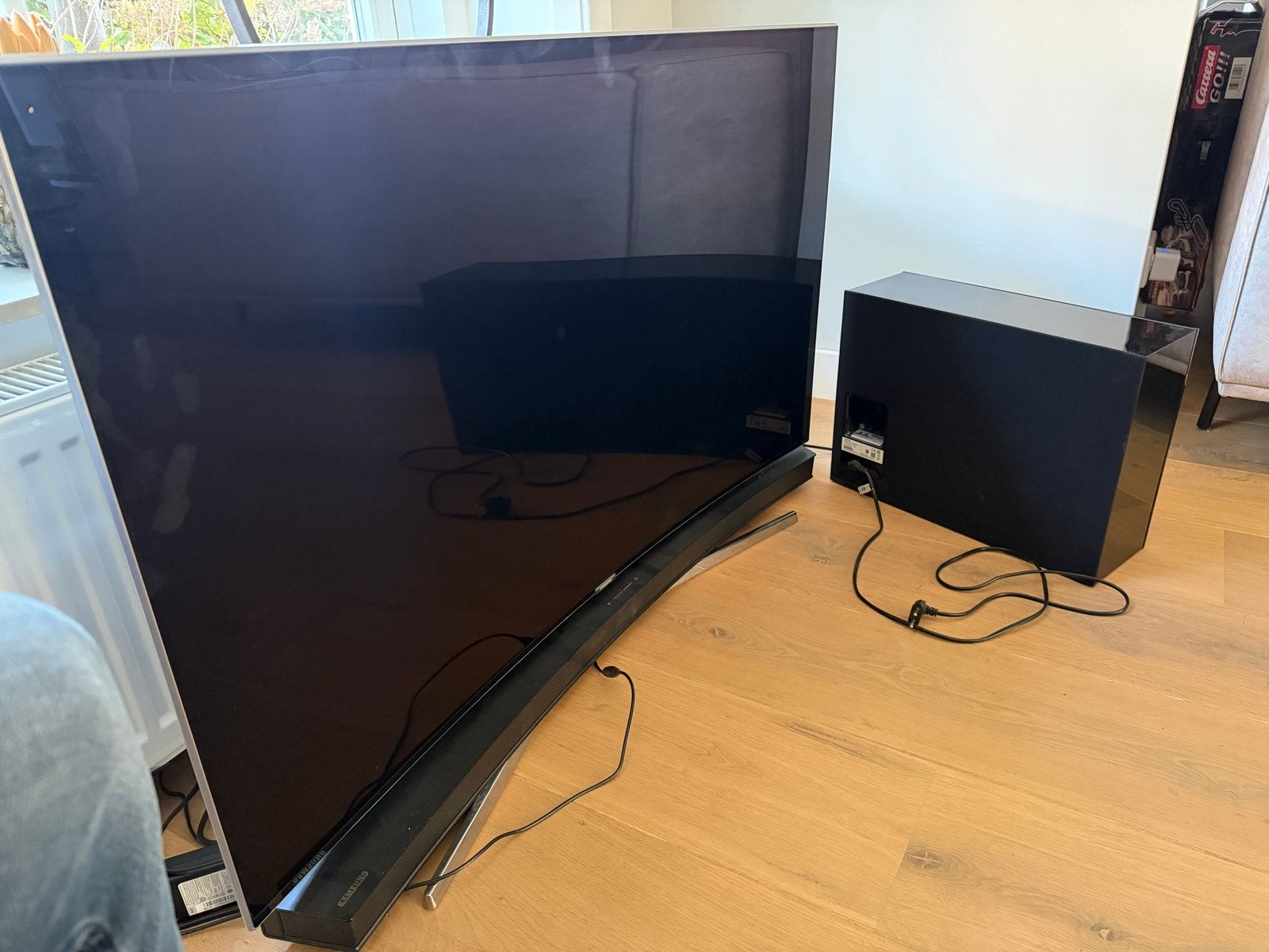 Samsung Curved Smart TV 4K UHD 48 inch met Soundbar, LED, Ophalen of Verzenden, Zo goed als nieuw, Samsung