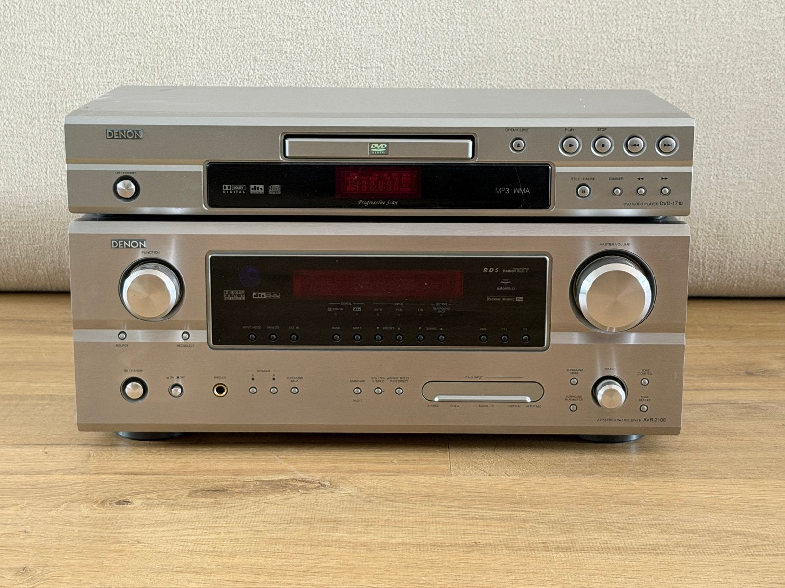 Denon AVR-2106 Receiver met DVD-1710 DVD-speler, Audio, Tv en Foto, Versterkers en Receivers, Ophalen, Denon, Zo goed als nieuw