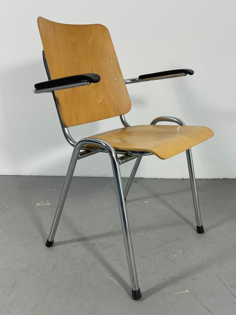 15x Stapelstoelen Kantinestoelen Armleuningen, Ophalen, Gebruikt, X, Vijf, Zes of meer stoelen