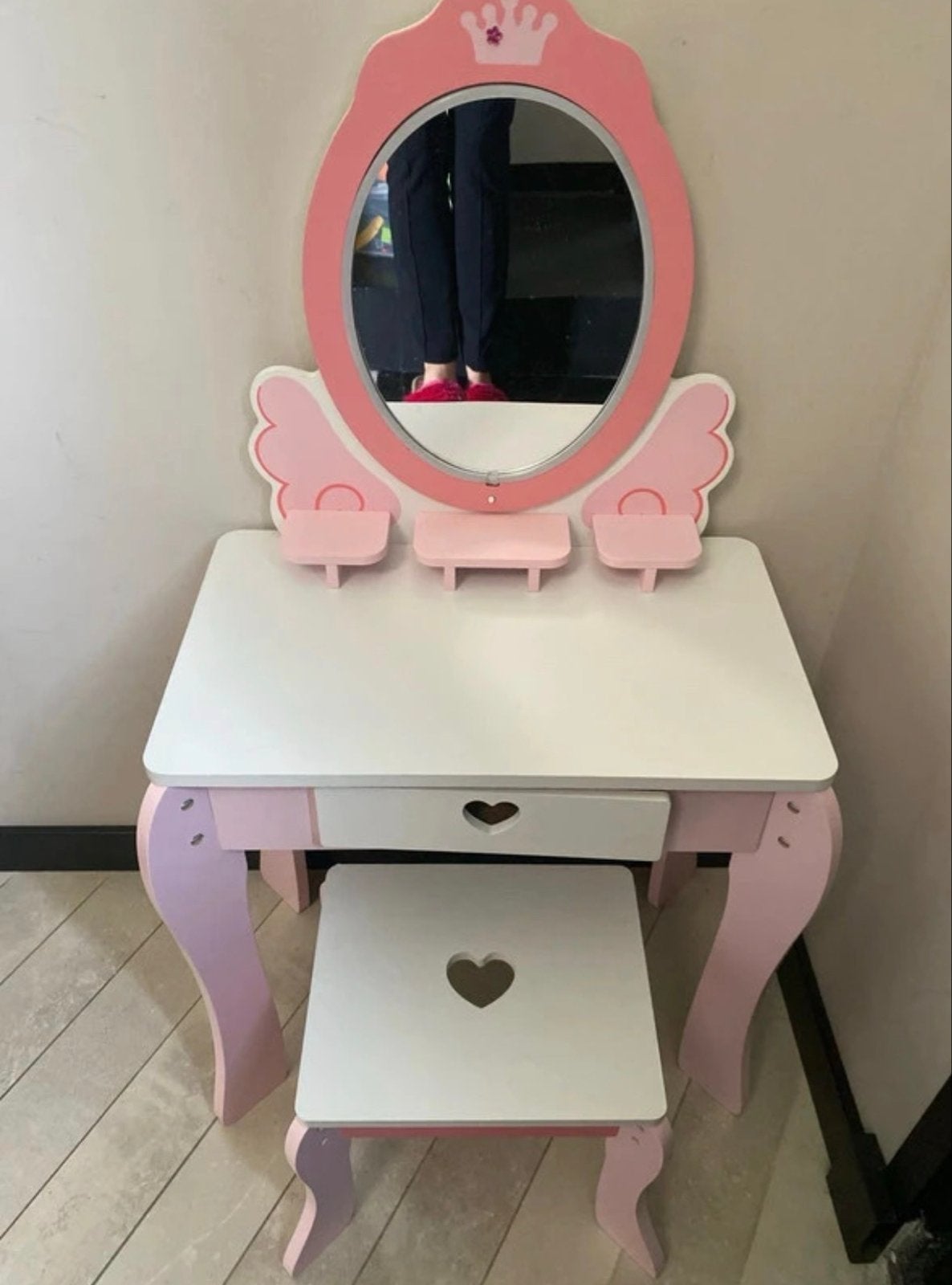 Mini Matters Make-up Tafel met Krukje - Zo goed als nieuw, Ophalen, Overige merken, Overige typen, Zo goed als nieuw