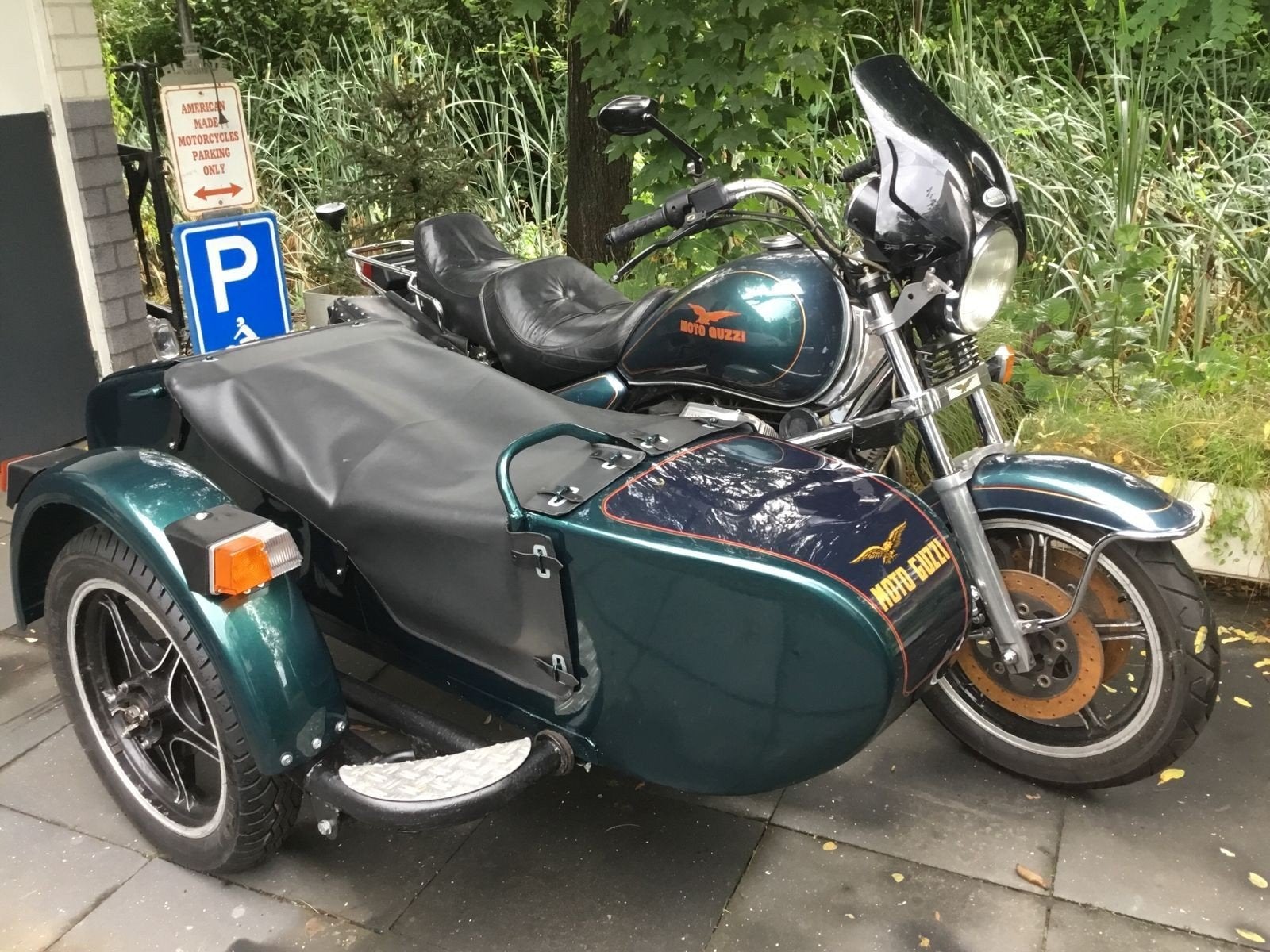 Moto Guzzi met Zijspan, Motoren, Gebruikt, Handgeschakeld