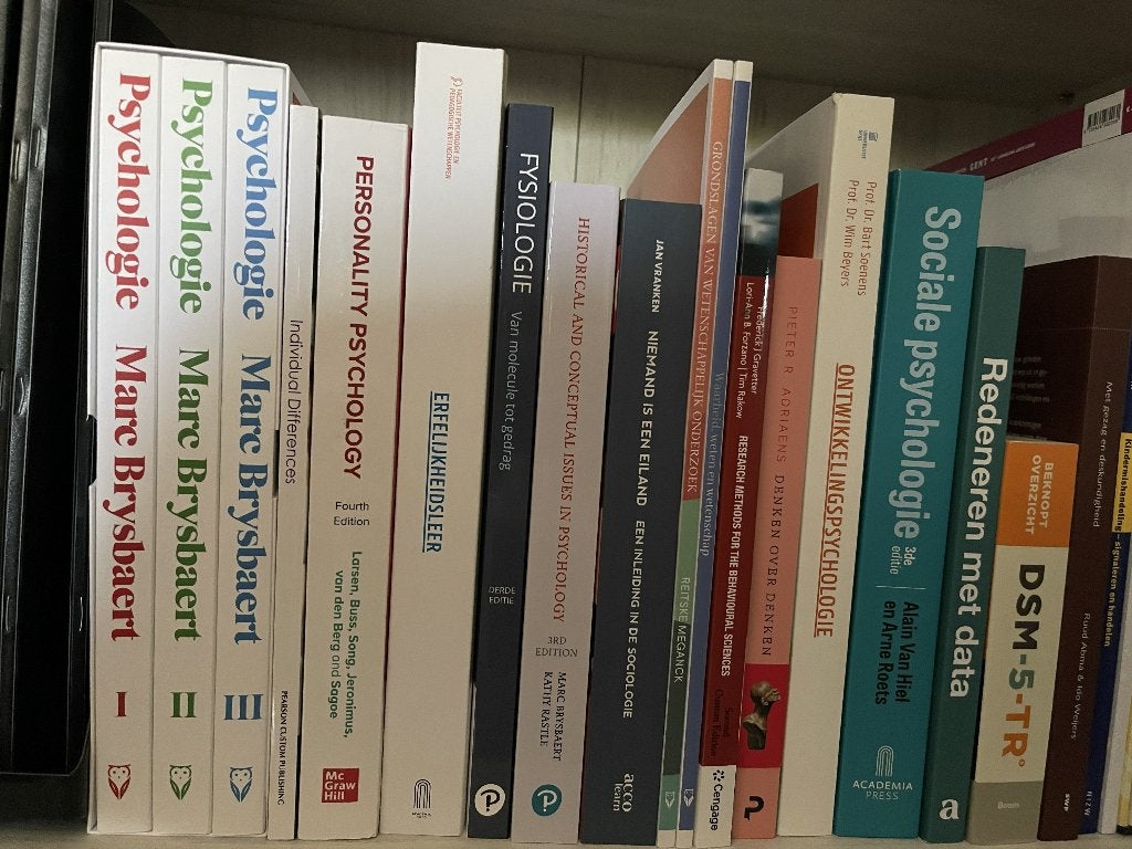 Studieboeken bachelor psychologie Universiteit Gent UGent, Ophalen of Verzenden, Alpha, Nieuw, WO