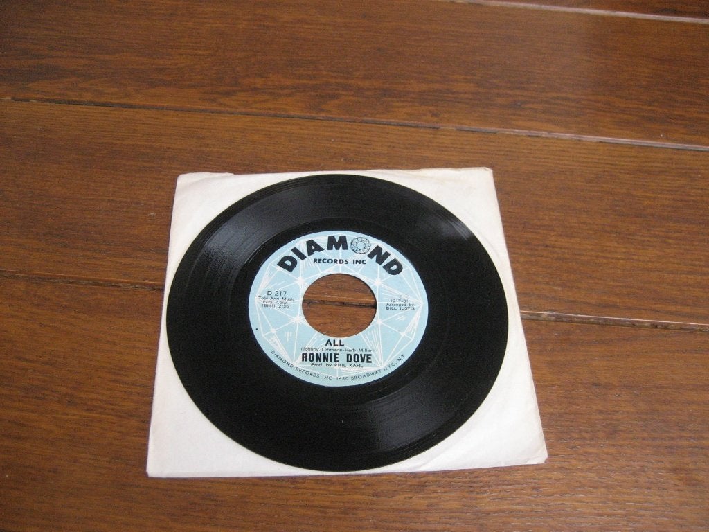 60s ronnie dove all, Ophalen of Verzenden, Zo goed als nieuw, 7 inch, Pop