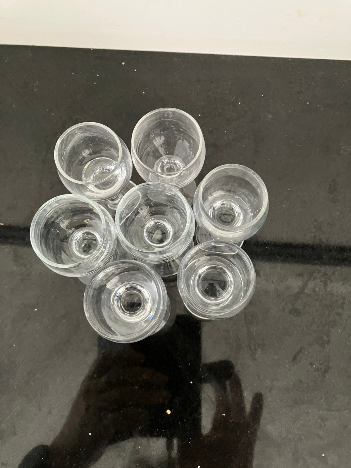 7 borrel / likeur glaasjes, Ophalen of Verzenden, Zo goed als nieuw, Borrel- of Shotglas