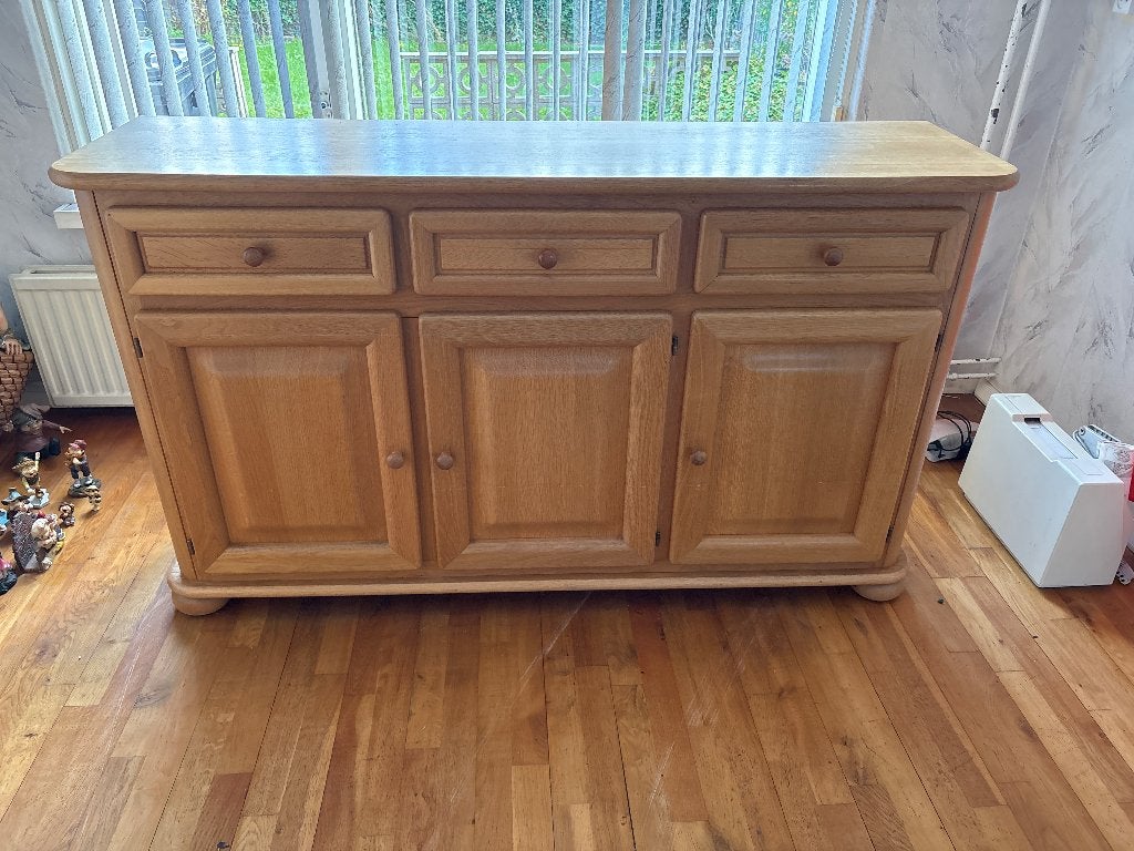 Dressoir van eikenhout, Huis en Inrichting, Ophalen, Gebruikt, 150 tot 200 cm, Eikenhout