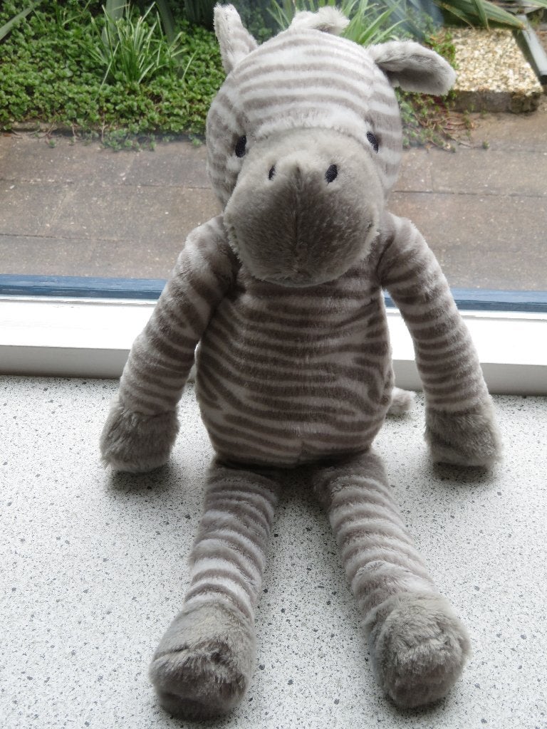 Zebra zebrapaard van Primark Baby meet ca 45 cm totaal, Ophalen of Verzenden, Zo goed als nieuw, Overige typen, Wasbaar