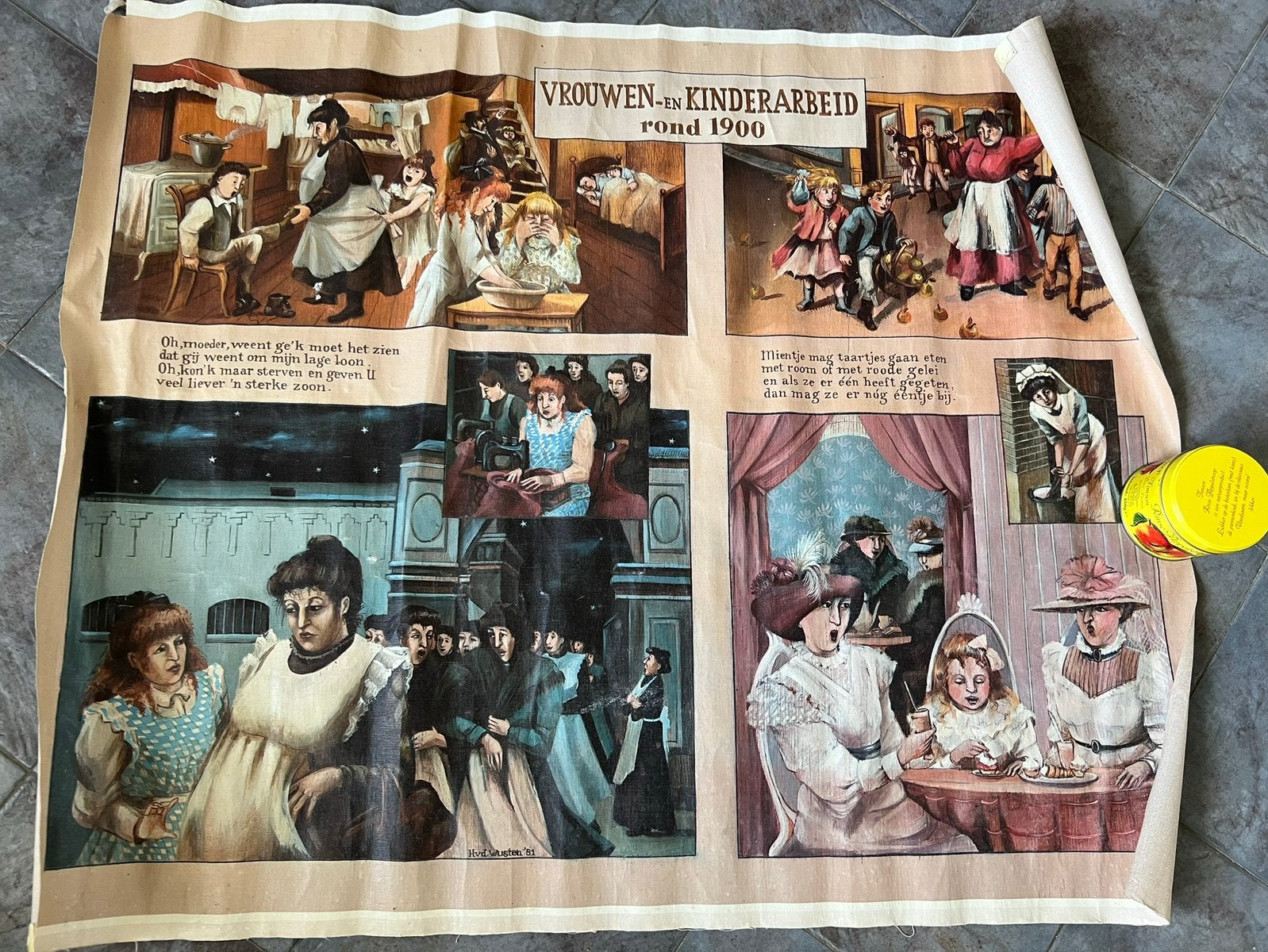 Nederlandse feministische geschiedenisposter, Antiek en Kunst, Ophalen of Verzenden, Geschiedenis