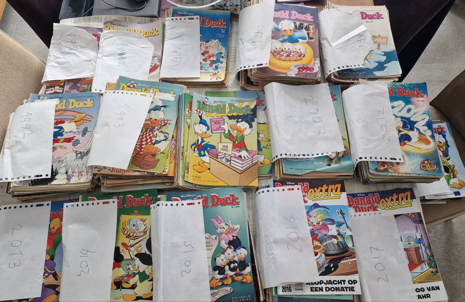 Grote verzameling Donald Ducks (1972-2017), honderden stuks!, Meerdere stripboeken, Ophalen, Gelezen