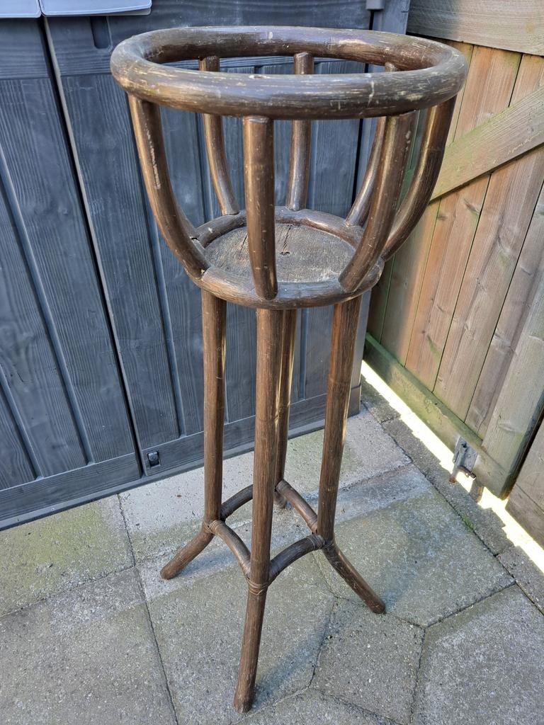 Vintage bamboe plantenstandaard bentwood thonet, Ophalen