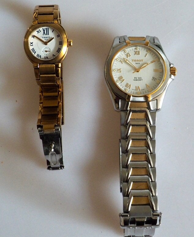 2 Tissot  horloges, Sieraden, Tassen en Uiterlijk, Horloges | Antiek, Ophalen of Verzenden, Staal, Tissot