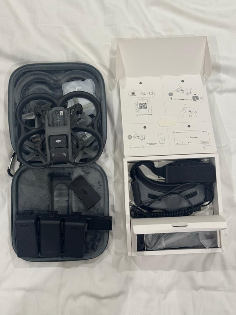 DJI Avata FPV Drone Combo met 3 extra accu's en Goggles 2, Cameradrone, 15 tot 30 minuten, Zo goed als nieuw, 1 tot 5 kilometer