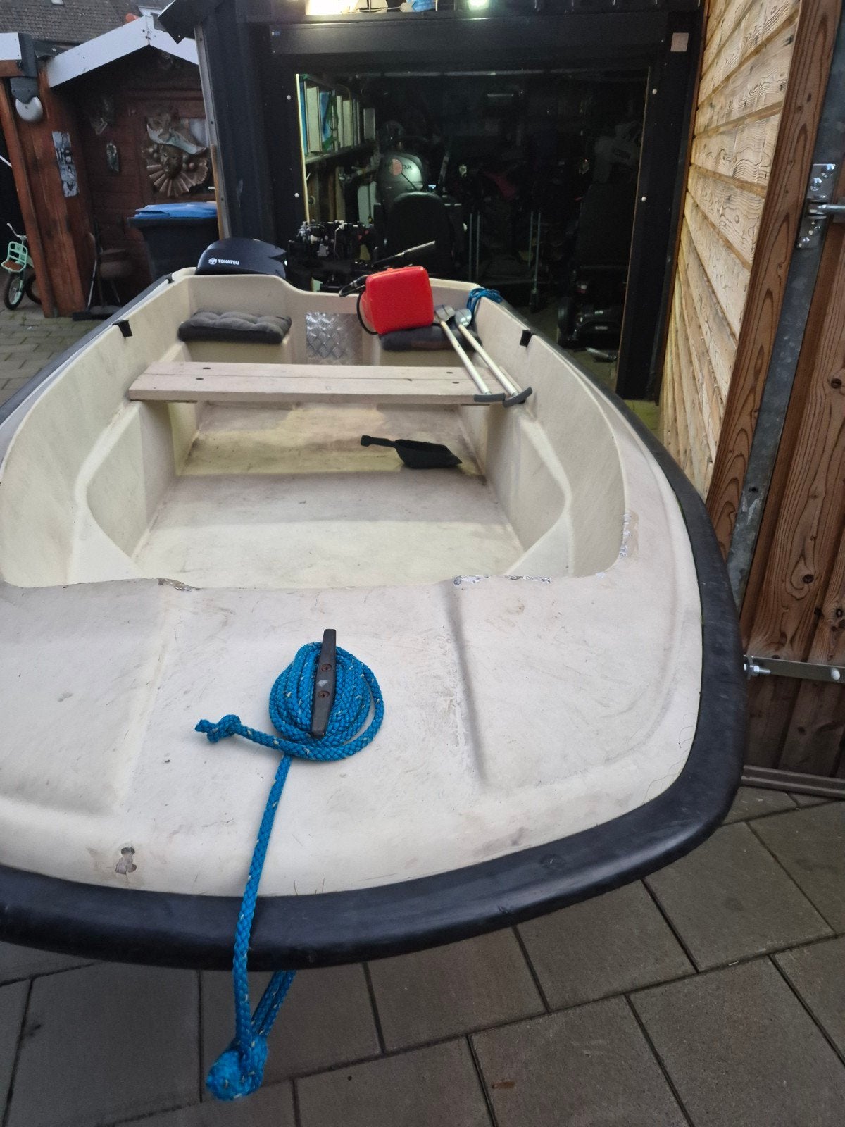 mooie roeiboot met 6pk tohatsu, Ophalen, Gebruikt