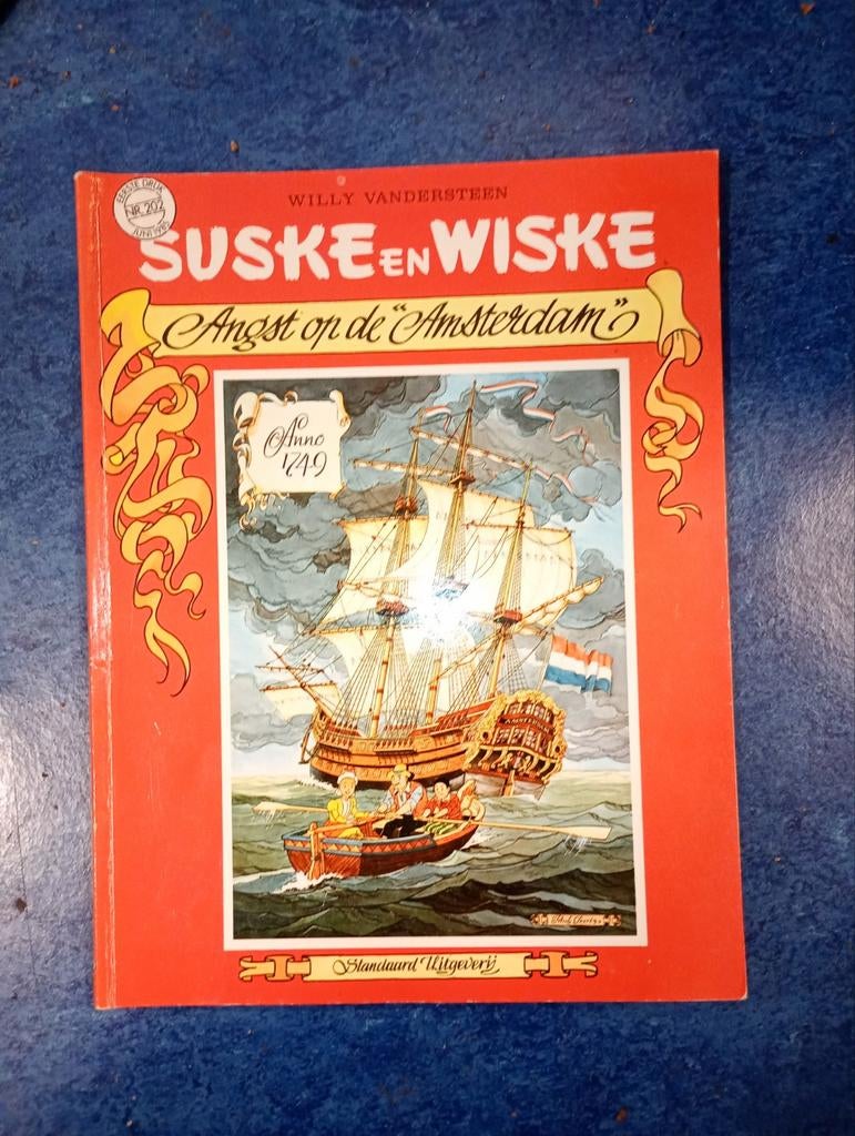 Suske en Wiske: Angst op de "Amsterdam" - Klassiek Stripboek, Boeken, Stripboeken, Eén stripboek, Ophalen, Gelezen, Willy Vandersteen
