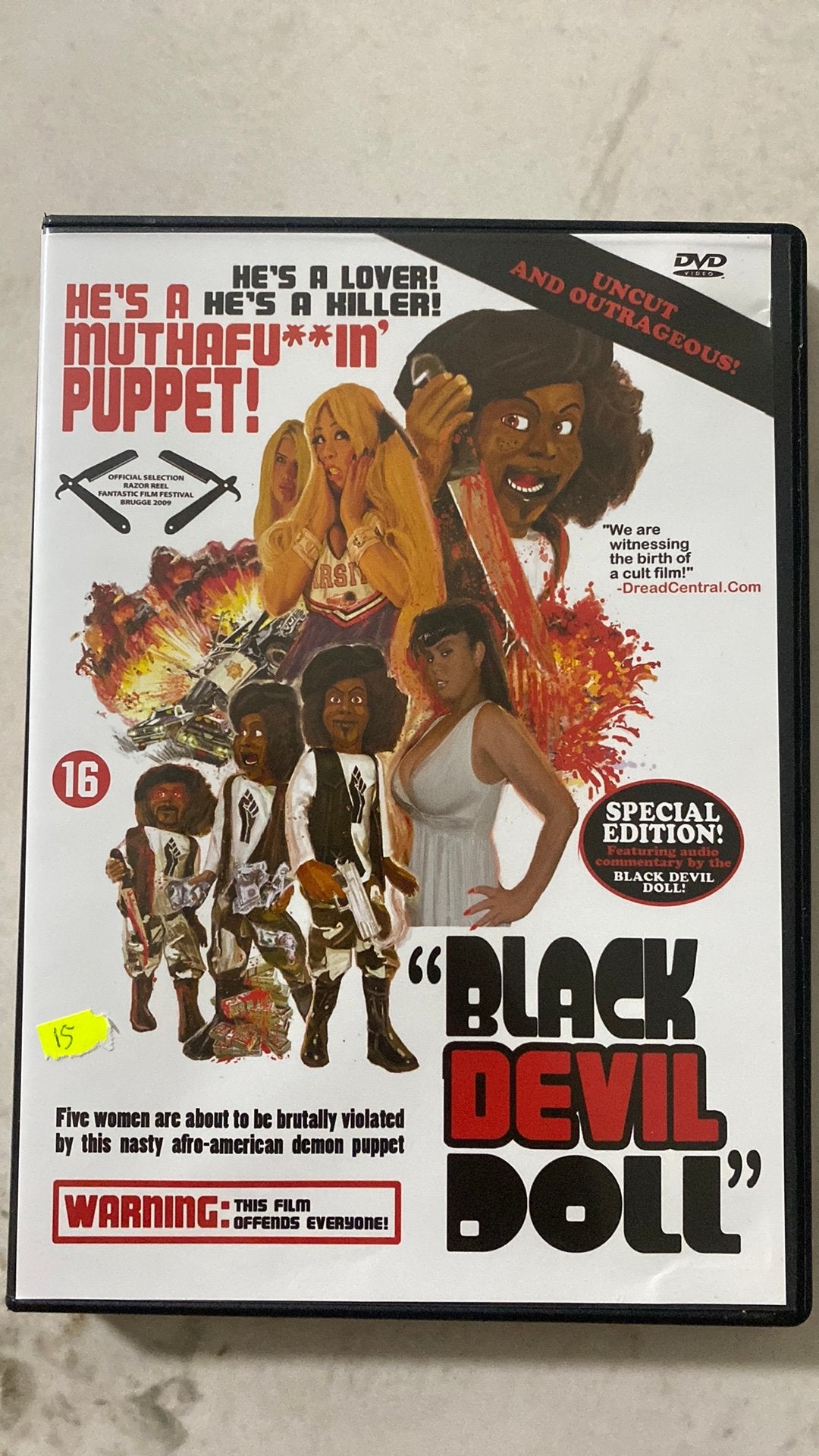 Blackdevil doll DVD, Cd's en Dvd's, Dvd's | Horror, Vanaf 18 jaar, Ophalen of Verzenden, Zo goed als nieuw, Overige genres