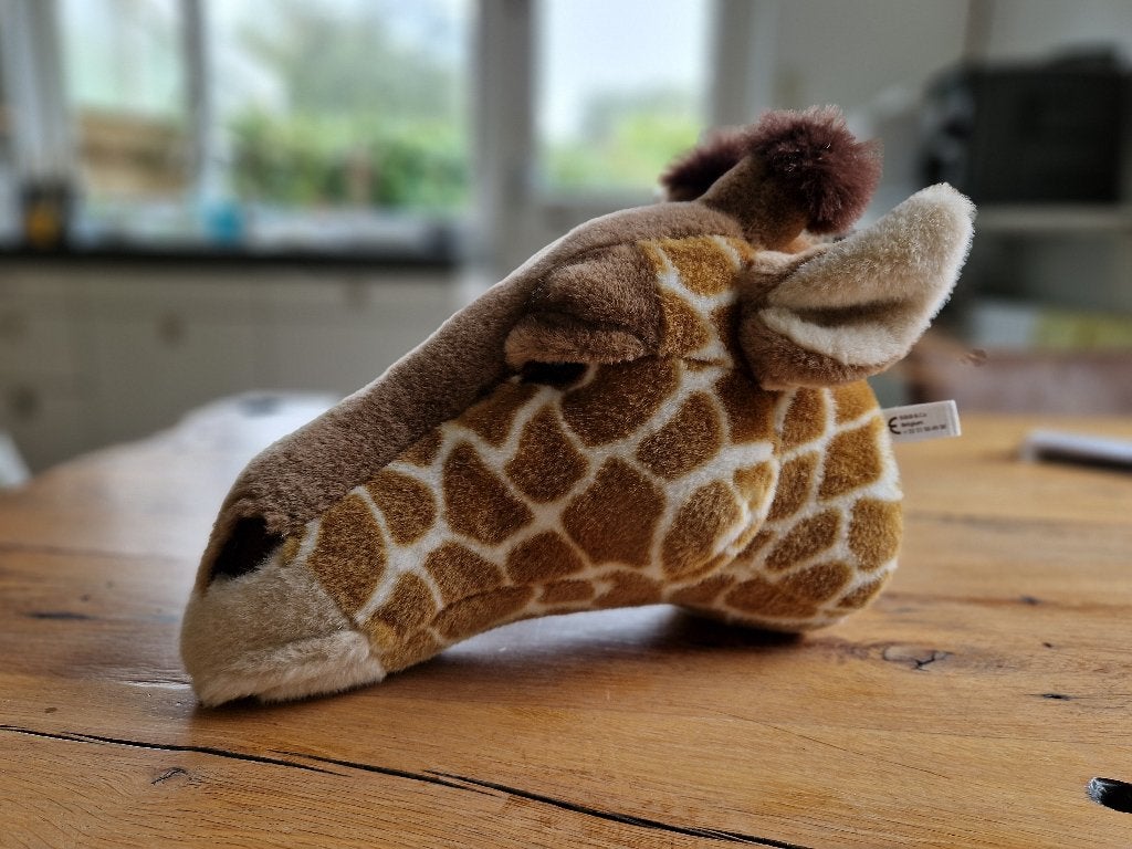 Giraf dierenkop wandhanger Wild & Soft Bibib, Overige merken, Bruin, Ophalen of Verzenden, Zo goed als nieuw