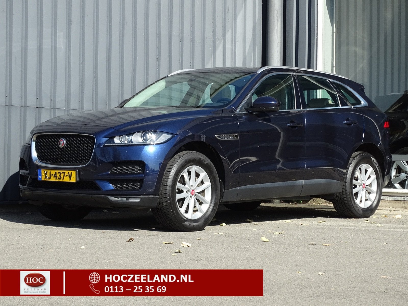 Jaguar F-Pace 2.0t AWD Portfolio | Leder | Pano | Trekhaak, Auto's, Automatische klimaatregeling, Gebruikt, 4 cilinders, Blauw