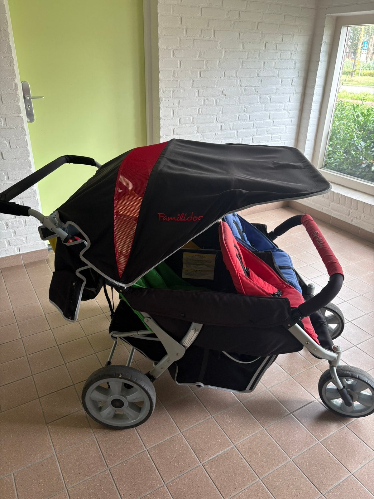 4 zits kinderwagen Familidoo, Kinderen en Baby's, Kinderwagens en Combinaties, Ophalen, Gebruikt, Kinderwagen, Overige merken
