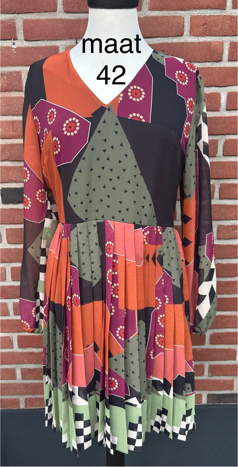 Leuke nieuwe dames jurk - Maat 42, Meerkleurig, Maat 42/44 (L), Nieuw, Ophalen of Verzenden
