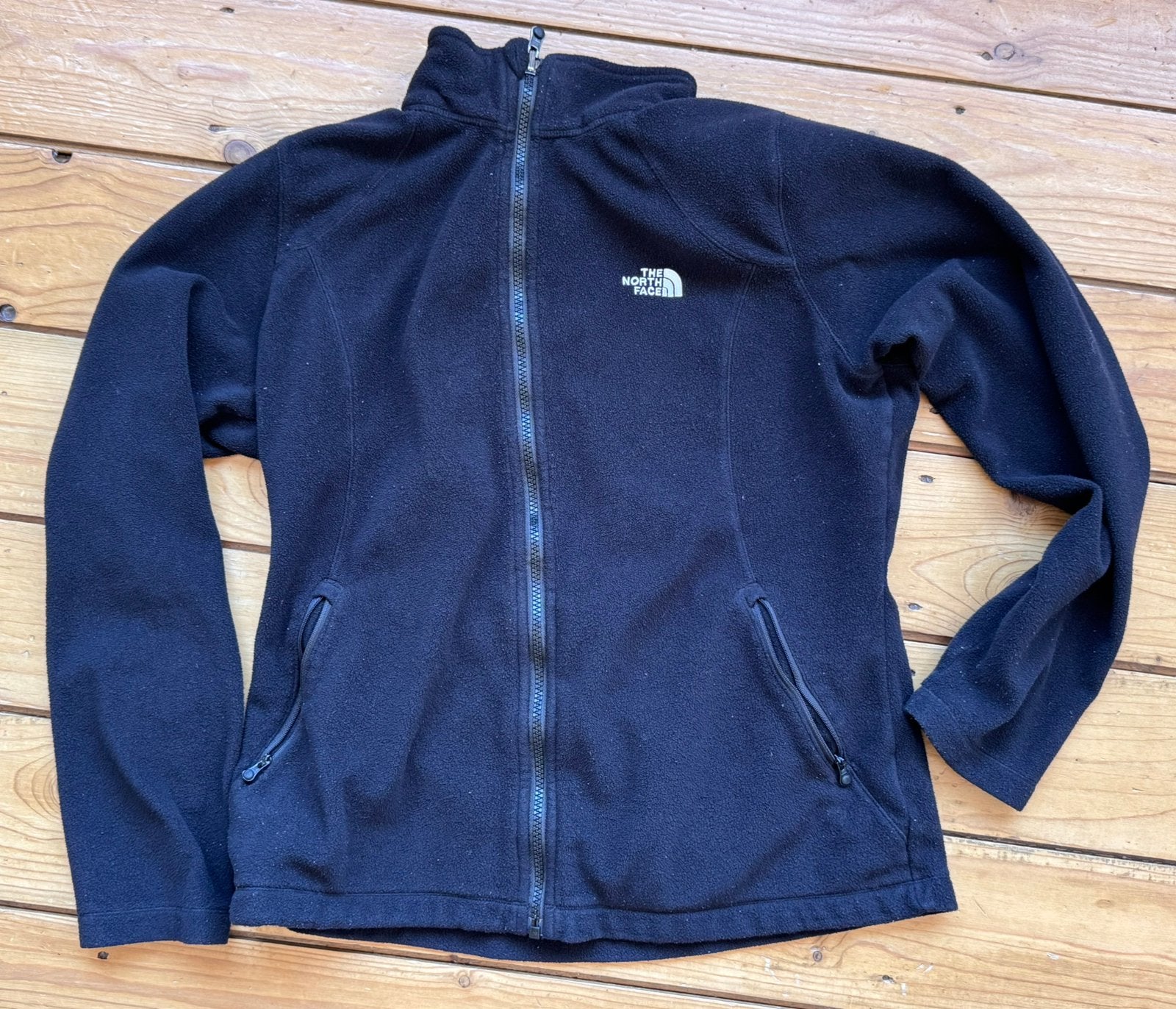 Fleece vest / jack zwart vrouwen the North Face maat L, Ophalen of Verzenden, Gedragen, Maat 42/44 (L), Zwart