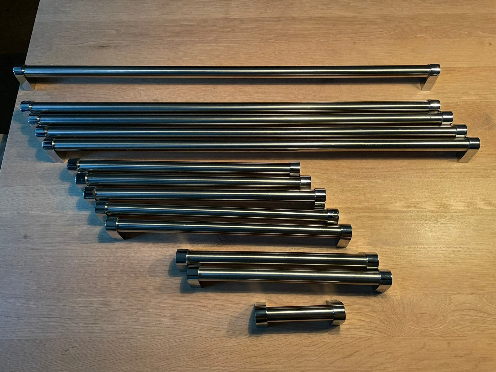 10x RVS keukenkastjes handgrepen zware kwaliteitseisen, Gebruikt, Minder dan 100 cm, 25 tot 50 cm, 50 tot 100 cm