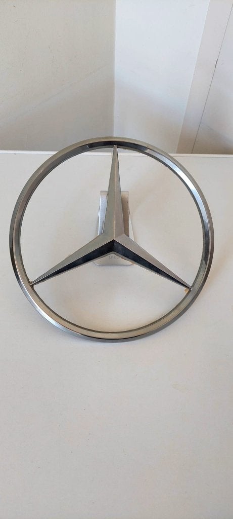 Grote Vintage Mercedes Ster (30cm) • Space Age Wanddecoratie, Geluiddempend, Eu, Zilver, 30 cm