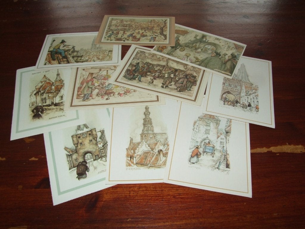 K- ILLUSTRATOR-ANTON PIECK - 10X, Gebruikt, Verzenden, Voor 1940, Prent