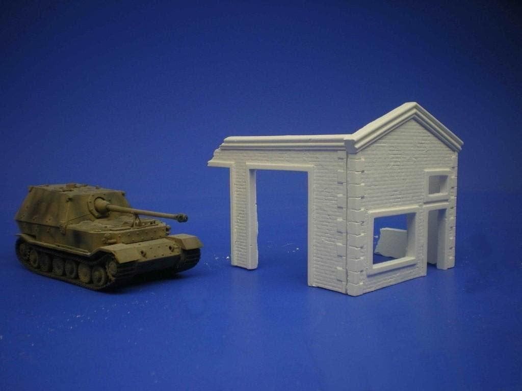TSD72035	European house workshop garage ruine	1/72, Hobby en Vrije tijd, Modelbouw | Figuren en Diorama's, Verzenden, Nieuw, 1:50 of kleiner