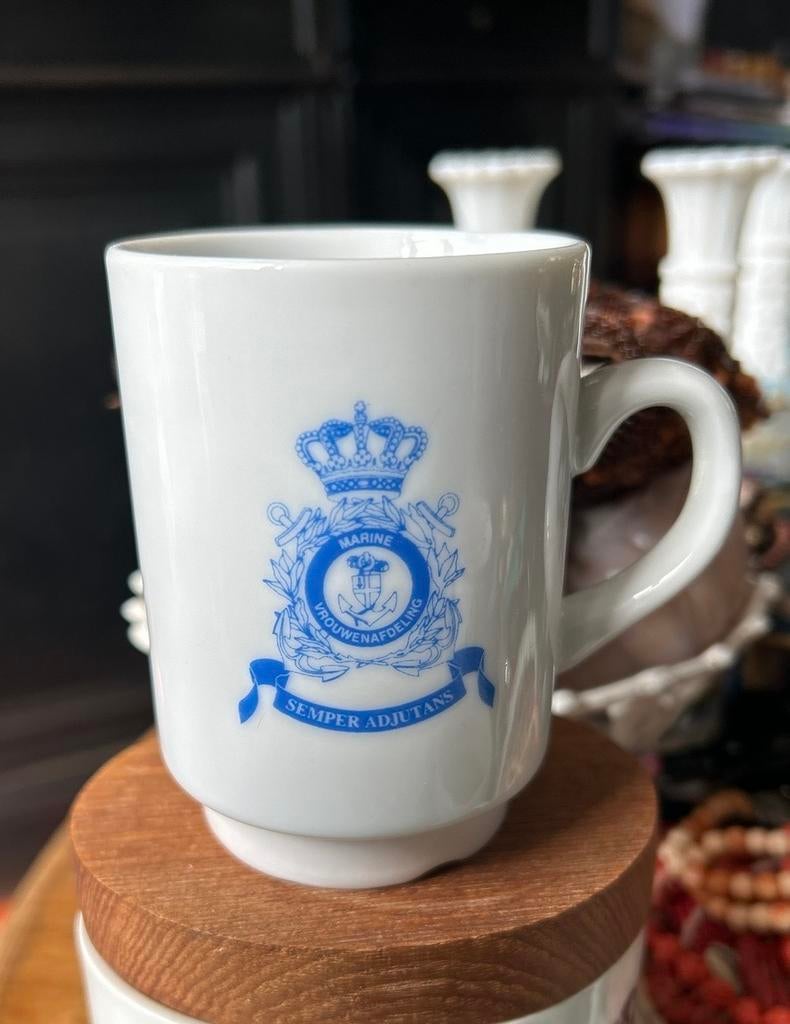 Mok Marine Vrouwenafdeling - Vintage Servies, Ophalen of Verzenden, Marine, Nederland, Overige typen