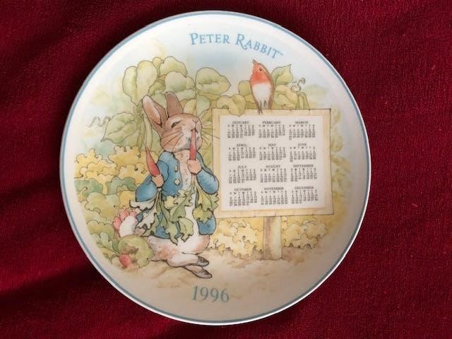 Beatrix Potter Bord Peter Rabbit Konijn, 20 cm, Als Nieuw, Verzamelen, Ophalen of Verzenden, Zo goed als nieuw, Dier