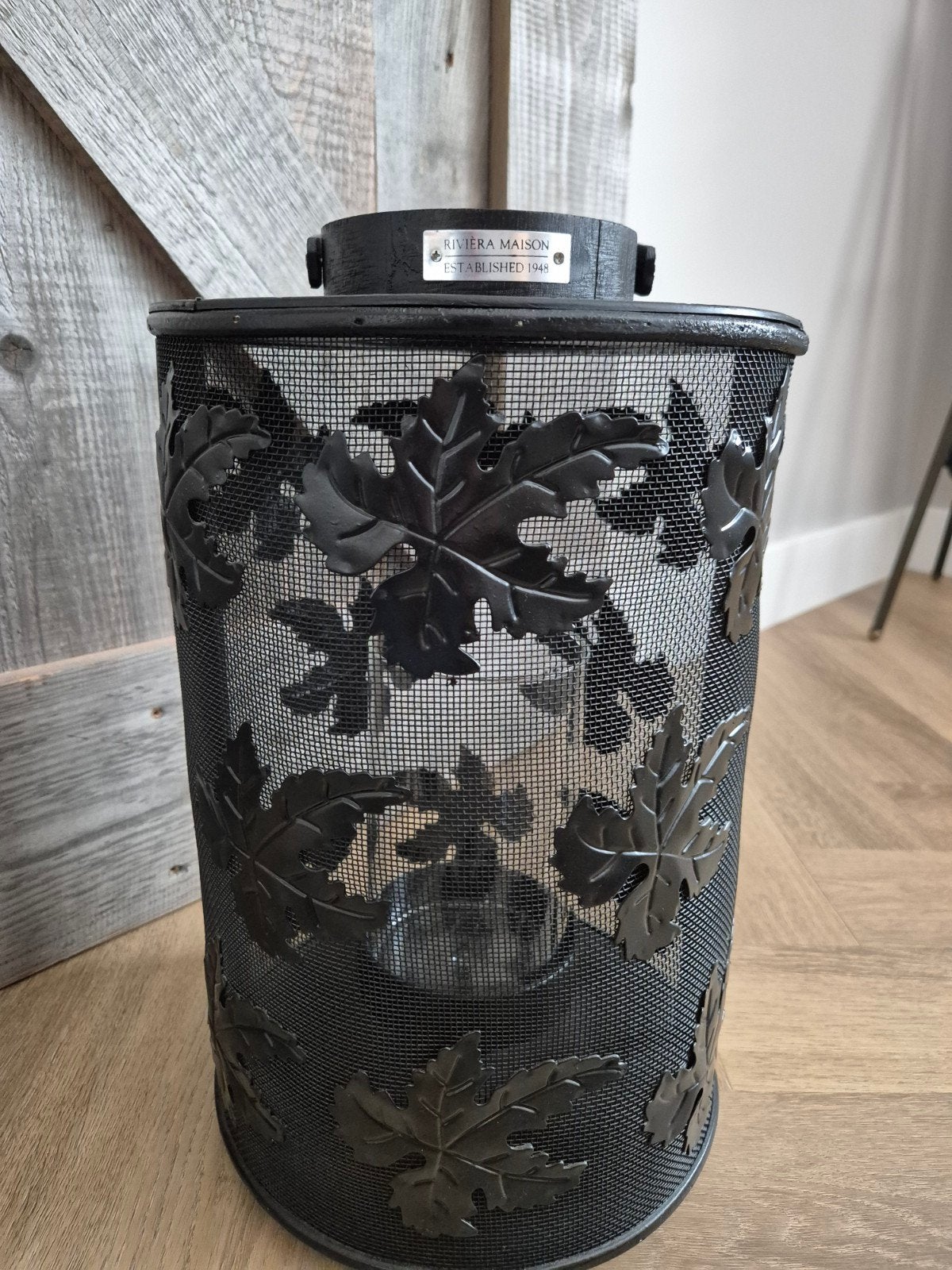 Riviera Maison kandelaar, Huis en Inrichting, Woonaccessoires | Prullenbakken, Ophalen of Verzenden, Zo goed als nieuw, Minder dan 10 liter