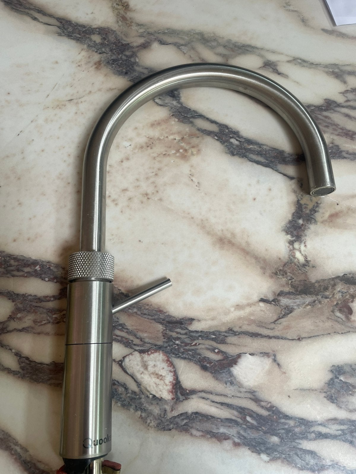 Quooker fusion round geborsteld RVS, Ophalen of Verzenden, Zo goed als nieuw, Rvs, Kraan